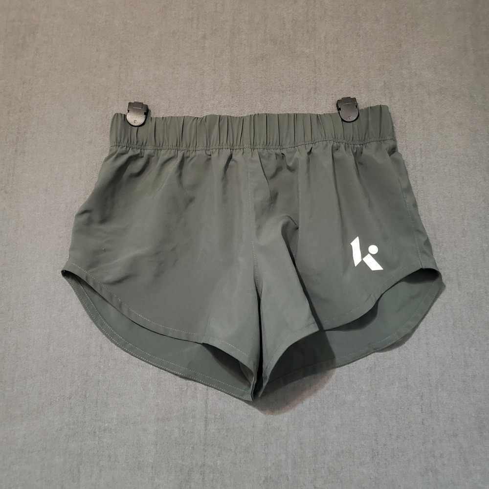 New Balance Running Shorts Womens S Green Athletic Performance Split Leg